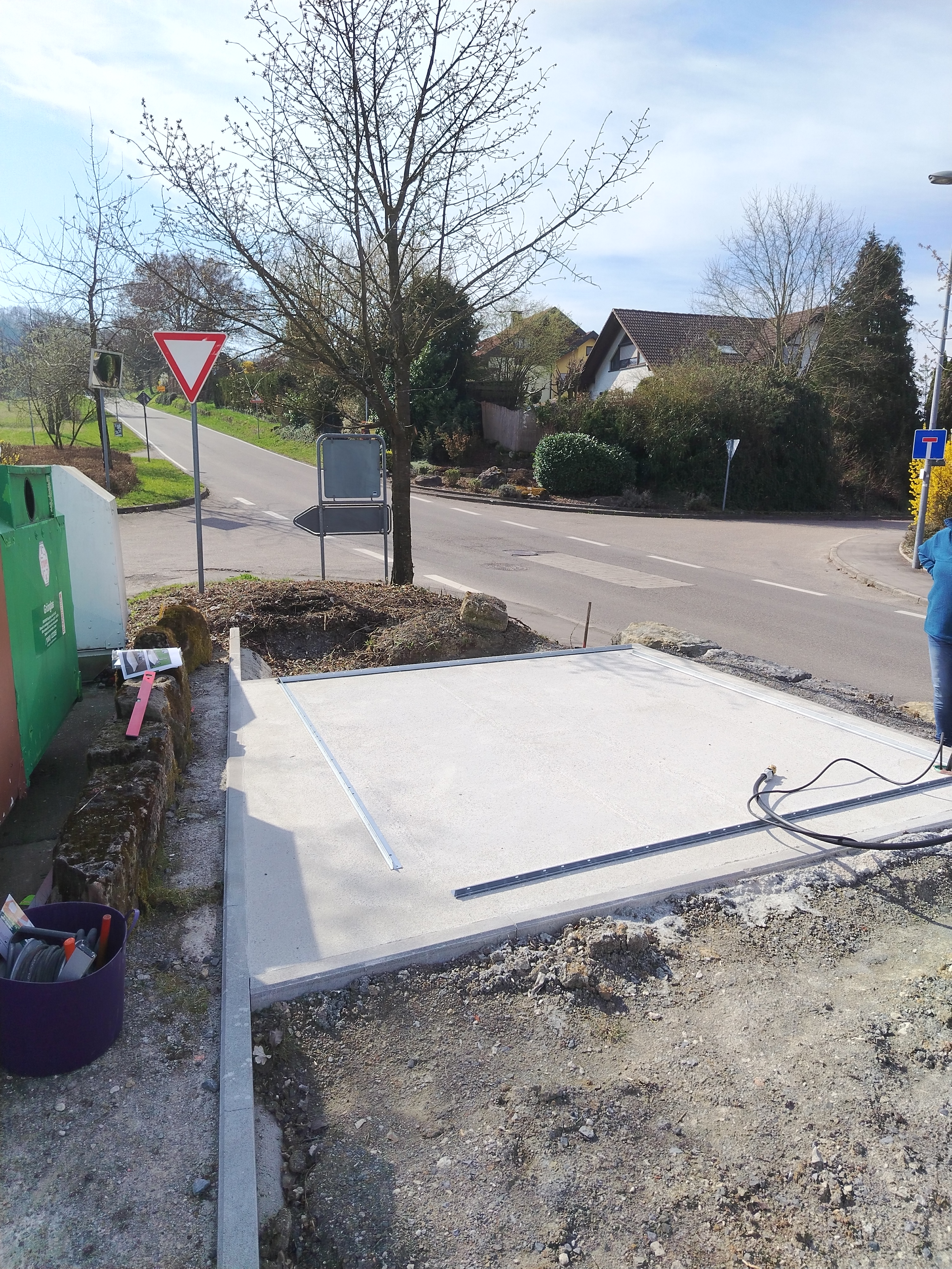 Fundamentplatte betoniert