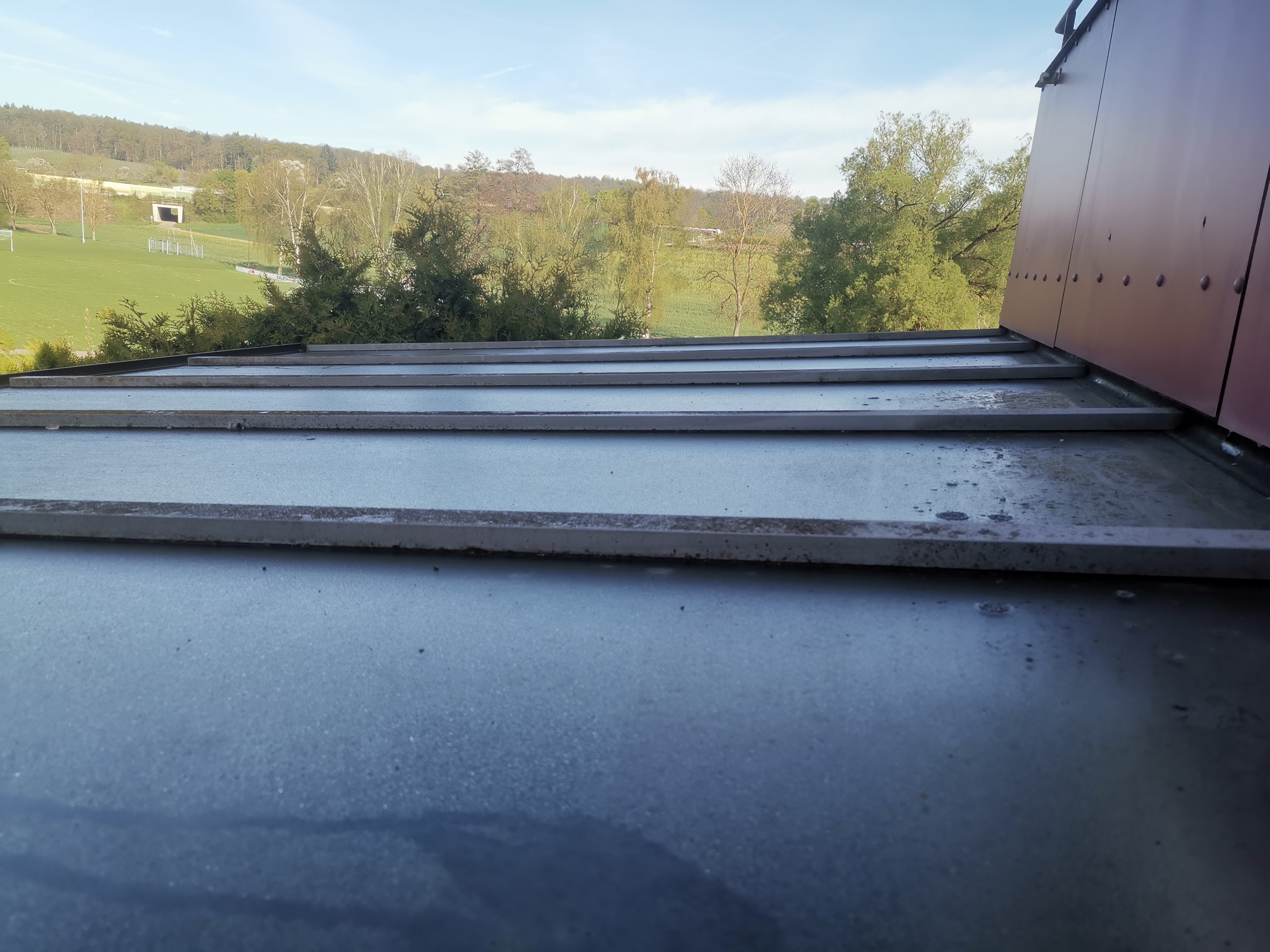 Glasdach dreckig vorher