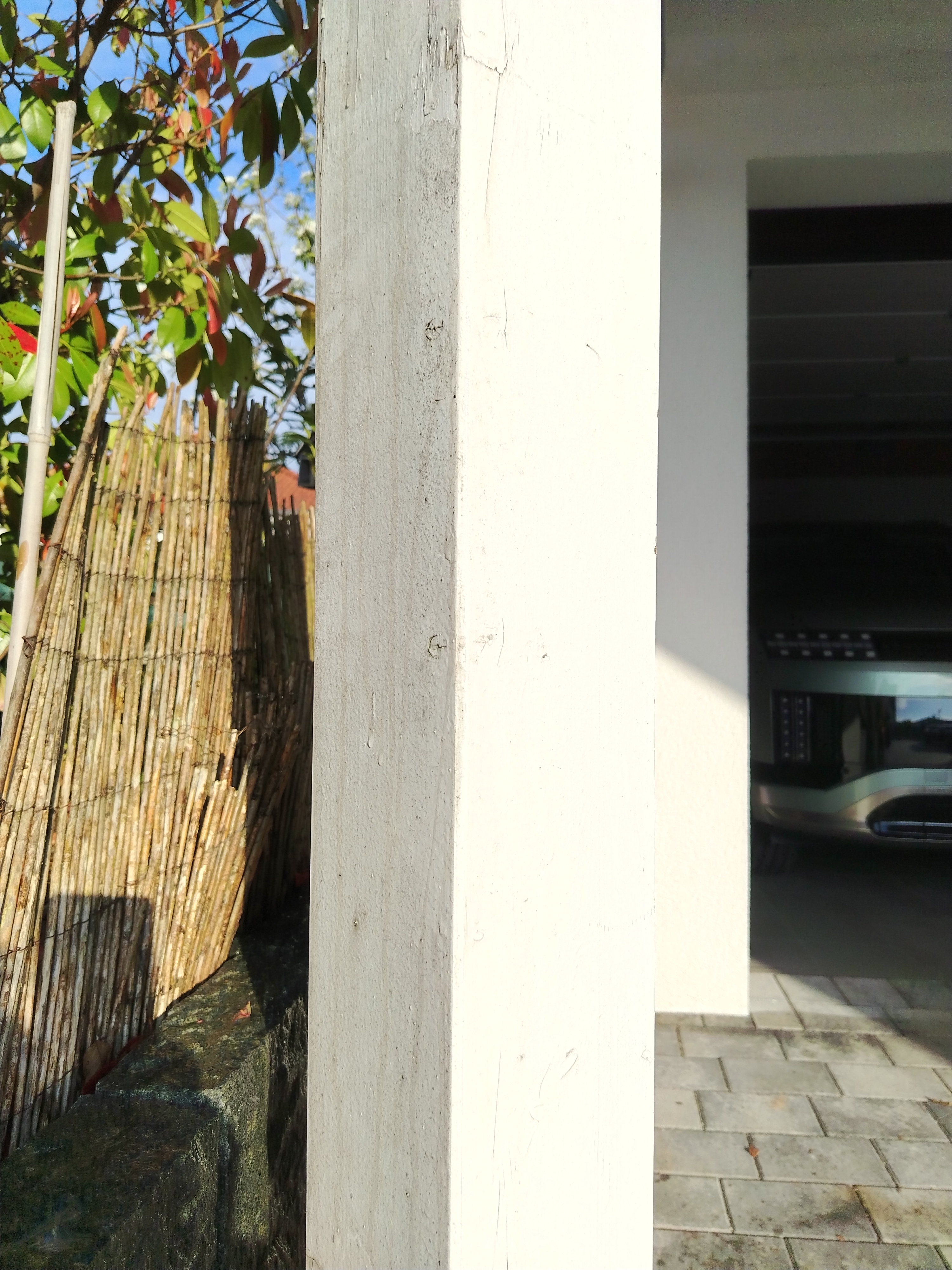 Carport vorher
