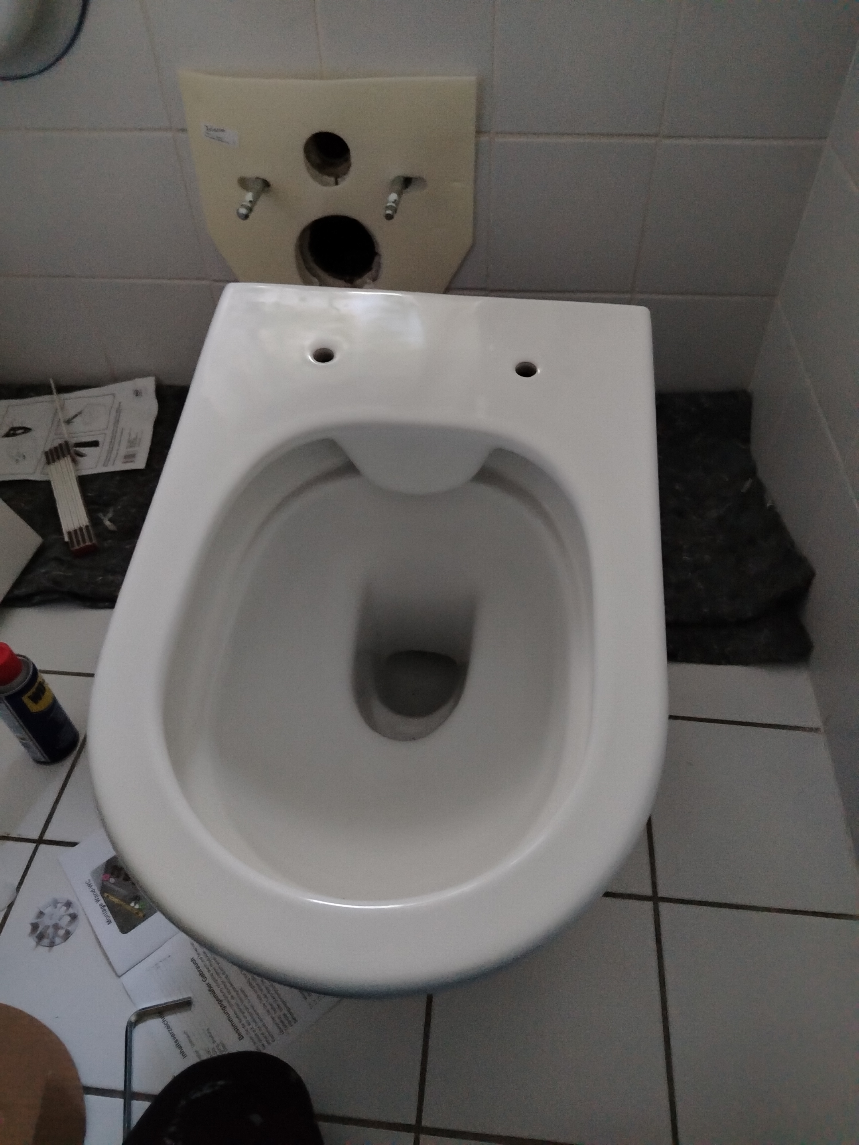 Klo installieren